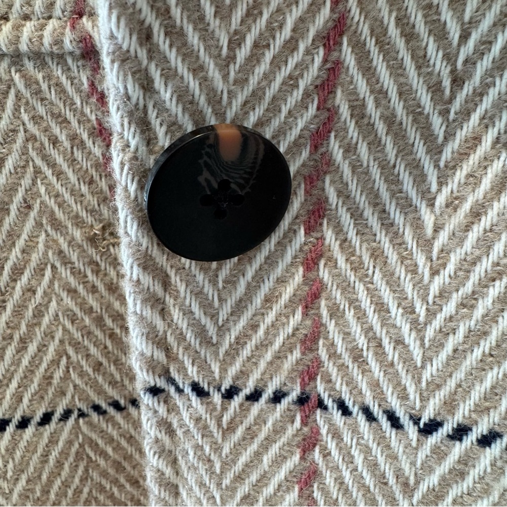 SCOTCH & SODA Women's Beige Checkered Blazer - SIZE XL - Picture 5 of 11